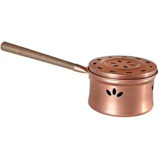 Räucherwerkbrenner , Kupferfarben , Holz, Metall , 10 cm , Dekoration, Raumdüfte, Räucherwerk