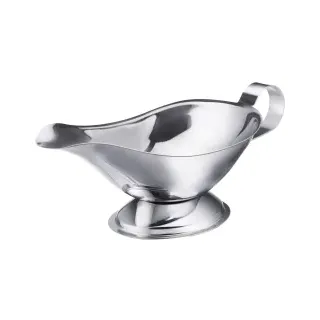 Westmark Saucière/Saucenschüssel, Tropffreier Auslauf, Füllvolumen: 350 ml, Rostfreier Edelstahl, Silber, 62292270