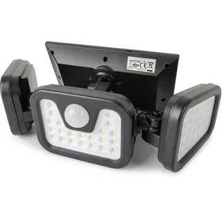 ENTAC Wandlampe outdoor mit PIR & Solarfunktion 3fach