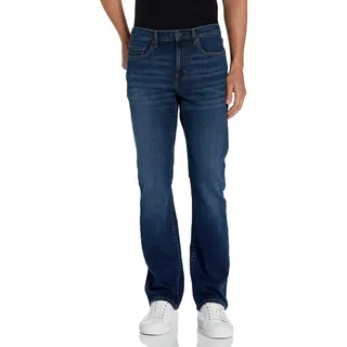 Amazon Essentials Herren Jeans, Slim-Fit-Stretch, Bootcut - Auslauffarben, Dunkelblau Vintage, 31W / 34L