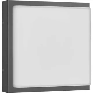 Lcd Außenwandleuchte Edelstahl 2xE27 IP44 mit Bewegungsmelder grau