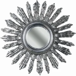 Sonnenspiegel Antik Silber Spiegel 70cm Hängespiegel Wandspiegel Deko Sonne