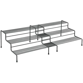 Metaltex Gewürzregal 2 Stk. tlg. 3 Etagen, mit exclusiver TouchTherm® Beschichtung, schwarz