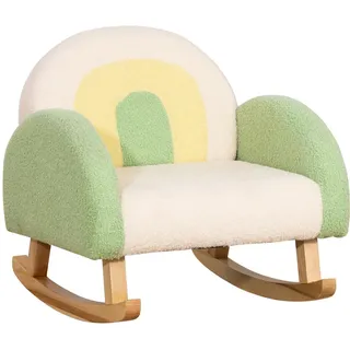 Homcom Kindersofa 45 x 44 x 50 cm Eukalyptusholz grün