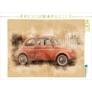 CALVENDO Puzzle FIAT Nuova 500 1000 Teile Puzzle quer | Lege-Größe cm Foto-Puzzle für glückliche Stunden