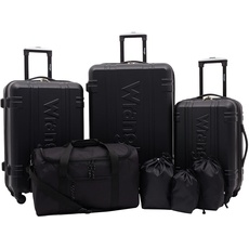 Wrangler Venture Gepäck- und Reise-Set, Schwarz, 7-Piece Set, Venture Gepäck- und Reise-Set