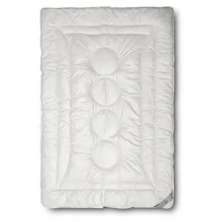 John Cotton Magicline, Bettdecken 135x200 cm, 155x220 cm für Sommer und Winter« 4-Jahreszeiten decke mit 100% Baumwolle. Bezug: - weiß