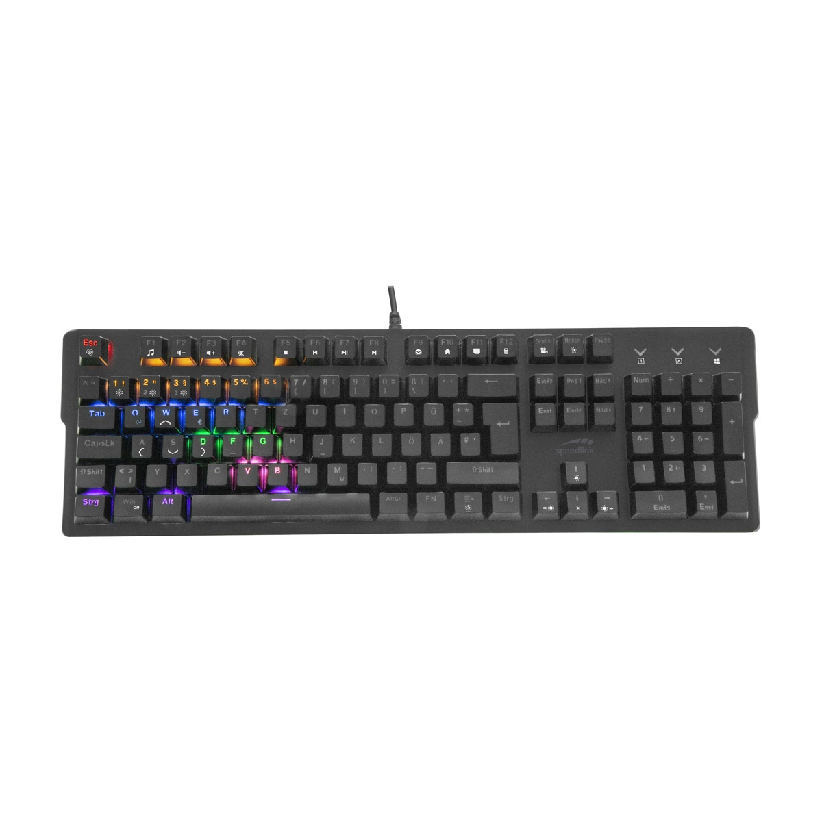 Bild von VELA LED Mechanical Gaming Keyboard schwarz, USB, DE (SL-670013-BK)