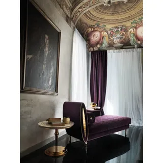 Chaiselongue Liege Relax Sofa Sessel Klassisch Barock Rokoko Jungendstil royal - Lila