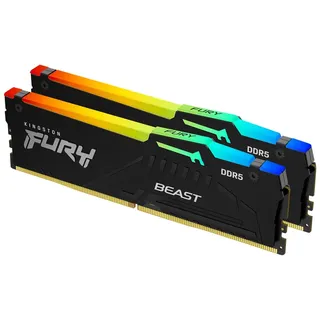 Kingston FURY Beast RGB 16GB Kit DDR5-5600 (2x 8 GB) Dual-Kit, Arbeitsspeicher