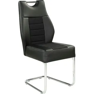 Jockenhöfer Gruppe Freischwinger Nicky (Set, 4 St), 2 oder 4 Stück, mit bequemer Federkernpolsterung schwarz