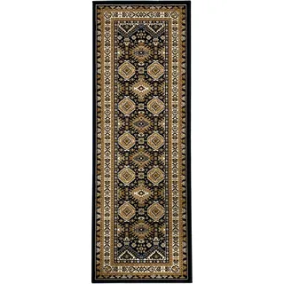 OTTO home Läufer "Diantha" rechteckig 7 mm Höhe Orient-Optik, mit Bordüre, Läufer, Brücke, Kurzflor, elegant, dunkelbraun