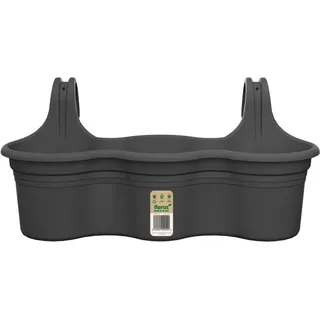 Florus Balkon-Hängetopf Mediterran Trio 52 cm x 26,2 cm x H 24 cm Anthrazit