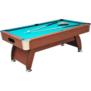 XXXL POOL-BILLARDTISCH BT-3022 Braun - 116.8x81.3x213.4 cm