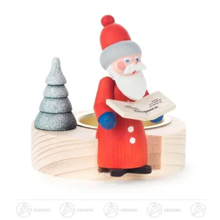 Teelichthalter mit Weihnachtsmann BxHxT 7,5 cmx7 cmx9 cm NEU Erzgebirge