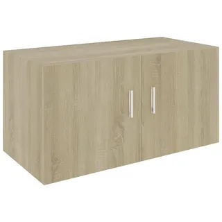 vidaXL Hängeelement mit 2 Türen 80/39/40 cm aus Holzwerkstoff Sonoma-Eiche Dekor Max. Belastbarkeit 60 Kg , Sonoma Eiche , Strukturbuche , Rechteckig , 80x40x39 cm , Wohnzimmer, Wohnwände, Hängeelemente