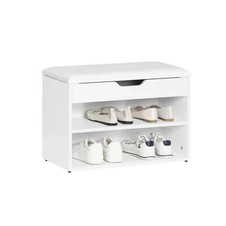 SoBuy Schuhbank 60 x 44 x 30 cm Sitzbank / weiß