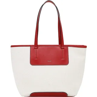 Shopper EMILY & NOAH "Shopper E&N Colmar RUE 09", Damen, Gr. B/H/T: 44cm x 30cm x 15,5cm 0, rot (rot 600), Polyester, Taschen Shopper