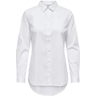 JDY Damen JDYMIO L/S Shirt WVN NOOS Bluse, White, 44