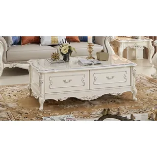 Klassischer Couchtisch Wohnzimmer Tische Barock Rokoko Echtholz Couchtische