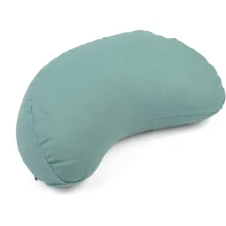 Bodhi Meditationskissen Halbmond | Bodenkissen für Yoga & Meditation | Yogi MOND ECO | 100 % Bio-Baumwollbezug | Yogakissen halbmondförmig mit Buchweizenfüllung | Ergonomisches Halbmondkissen