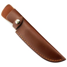 BETTERLE Brown Leather Fixed Blade Messer Scheide - Jagdmesser Leder Scheiden Universal Messer Taschen Knife Sheath (#1-L)
