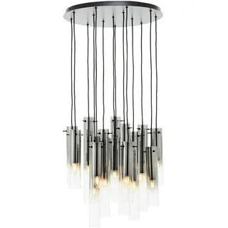 Brilliant Glasini 1-flg. Ø 52 cm zylinderförmig schwarz matt