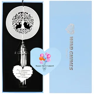 Ruhestandsgeschenke für Frauen – Happy Retirement Geschenke für Lehrer, Krankenschwester, Kollegen, lustiger Arzt, Freunde, Mutter, Lehrer, Oma, Männer Ruhestand Windspiel