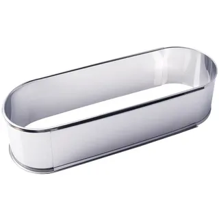 LARES Backform/Backrahmen oval, in Folie - Stollen- und Brotform - aus rostfreiem Edelstahl - verstellbare Länge - Made in Germany
