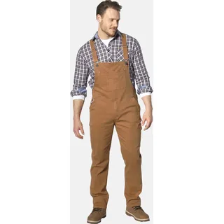 Latzjeans JAN VANDERSTORM "Latzhose KEARON", Damen, Gr. 66, N-Gr, beige, Obermaterial: 98% Baumwolle CO. 2% Elasthan EL., Hosen Latzjeans