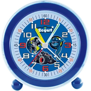 Scout Quarzwecker »NightLight, 280001039«, Lernuhr, ideal auch als Geschenk, blau