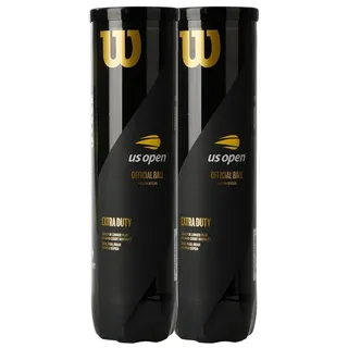 Wilson Tennisbälle US Open für harte Beläge, gelb, 2 Dosen mit je 4 Bällen, WRT11752P