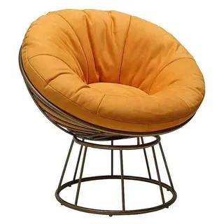 Sessel Club Lounge Designer Polster 1 Sitzer Relax Einsitzer Orange