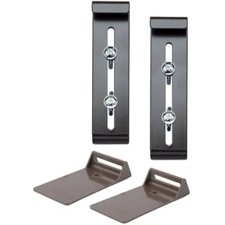 Plastia FixPot der unsichtbare Blumenkastenhalter für jedes Fenster mit Fensterbank- Blumenkasten Halterung 2 er Set mit Adapter Schokolade - Befestigung ohne Bohren