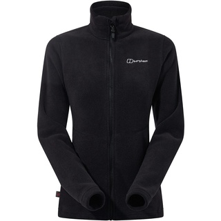 Berghaus Damen Prism Polartec Interactive Jacke, Zusätzliche Wärme, Schmeichelnder Stil, Langlebig Fleecejacke Fleecepullover, Schwarz, 34 EU