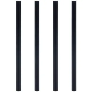 Trinkhalme aus Papier dick schwarz O8mm 15cm, 500 Stk.
