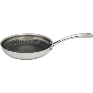 ELO Bratpfanne Relief Ø24cm Edelstahl, silber/schwarz - Silber