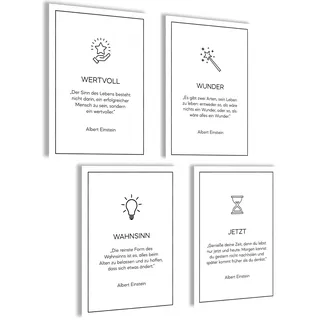 mojoliving Einstein Poster Bilder Badezimmer Bilder Gäste WC Schild Badezimmer Poster Toilette WC Deko Bad WC Deko Gästetoilette Bild