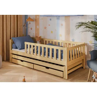 Kids Collective Kinderbett Kids Collective 90 x 190 cm Kiefer naturbelassen beige