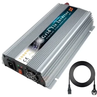 Solarwechselrichter, MPPT-Technologie, hohe Effizienz, Silber 1000W-a, 220V-e, 36V(22-50V)-b
