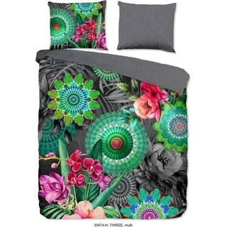 HIP Bettbezug "Mandalas und Blumen" - multi - (140x200/220 cm) - Baumwolle Satin - Rosa