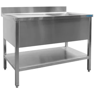 Saro Spültisch 1 Becken, Rechts - B 1400 X T 600 Mm