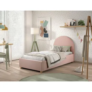 Vipack Kinder-/Juniorbett , Rosa , Holz , Pinie , massiv , Uni , 90x200 cm , Bettkasten, Lattenrost,Federholzleisten verleimt, nicht verstellbar, alternative Größen erhältlich , Babymöbel & Kindermöbel, Kinderzimmer & Jugendzimmer, Kinderbetten, Kinderbetten & Jugendbetten
