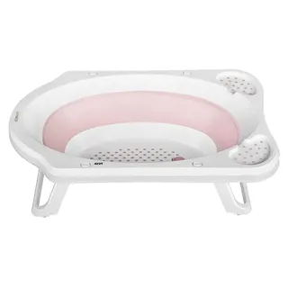 Faltbare Babywanne mit 33 Litern, Set mit Badewanneneinsatz, Haarwaschbecher und Eimer, für Babys von 0-6 Jahren, 82 x 48 x 23 cm