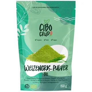Weizengras Pulver Bio un Roh - 150g. Weizengrassaft Pulver für Grüne Smoothie Bowl. Wheatgrass Juice Powder Raw and Organic.