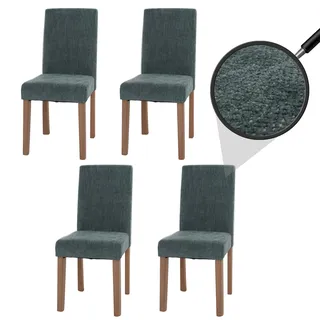MCW Esszimmerstuhl Littau Stoff Grün 4er-Set