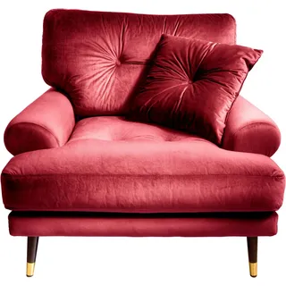 trends by hg Loungesessel TOKIO Mikrofaser 100 x 88 x 100 cm rot