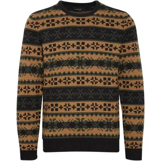 Norwegerpullover 11 PROJECT "Norwegerpullover PRPasco", Herren, Gr. M, schwarz, Grobstrick, Obermaterial: 85% Polyacryl PAN. 15% Wolle WO., Pullover Norwegerpullover