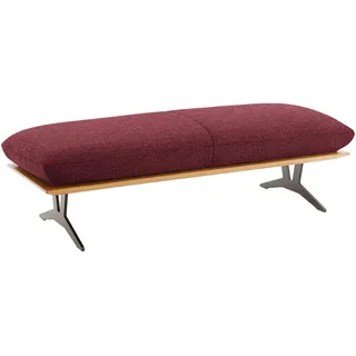 Dieter Knoll HOCKERBANK Rot - 150x43x60 cm