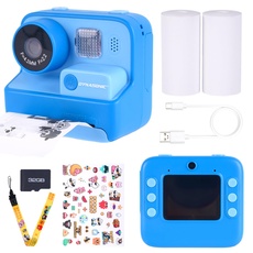 DYNASONIC Kinderkamera, wiederaufladbare Mini-Digitalkamera für Fotos und Videos. 48MP. 2.5k UHD mit SD Karte, Geschenk für Kinder und Mädchen von 3-14 Jahren